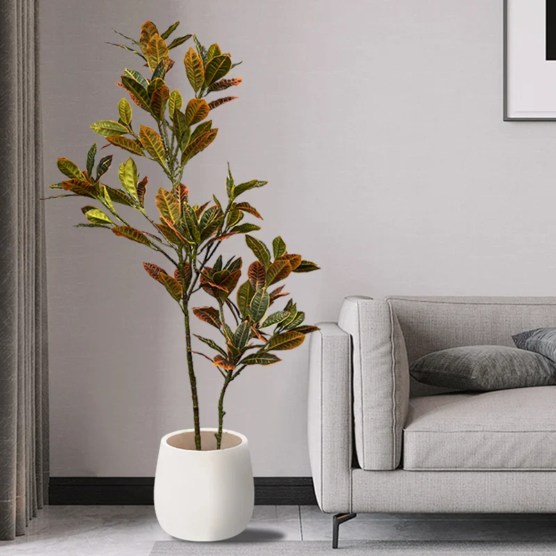 Artificial Tropical Magnolia Leaf Branch - Image 3