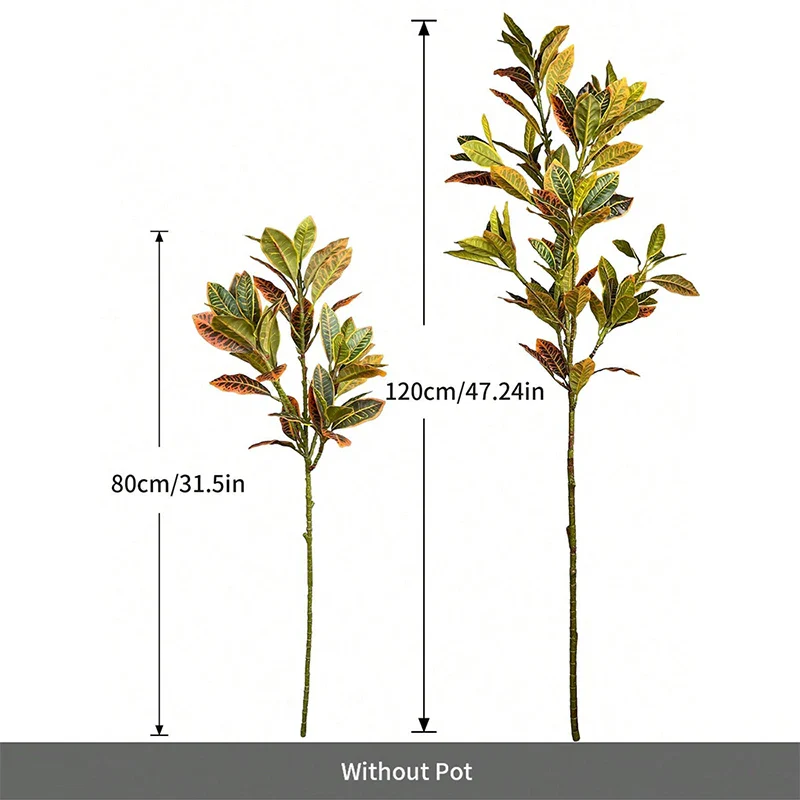 Artificial Tropical Magnolia Leaf Branch - Image 5