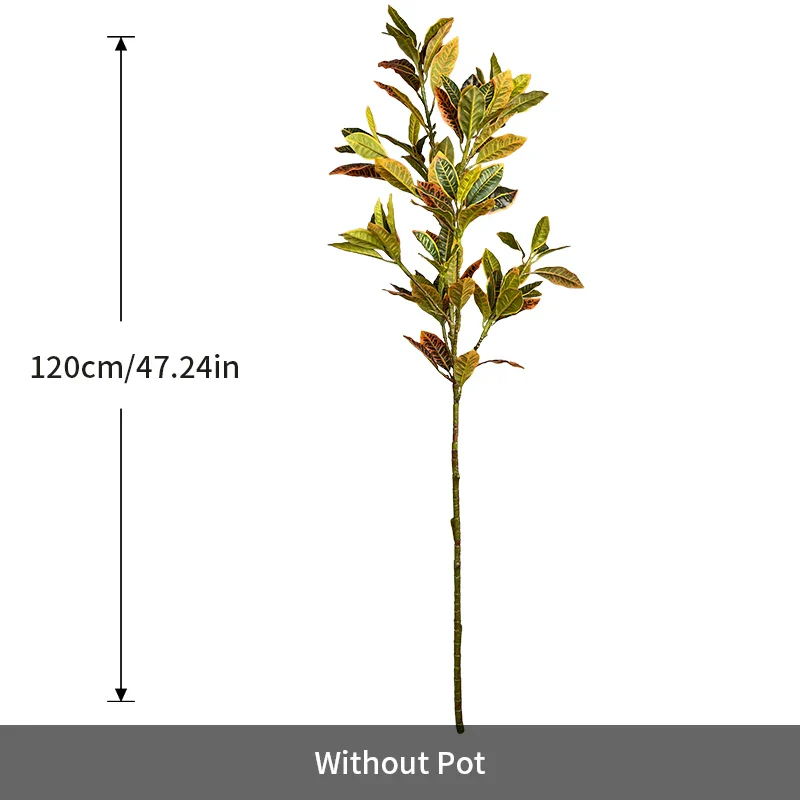 Artificial Tropical Magnolia Leaf Branch - Image 7