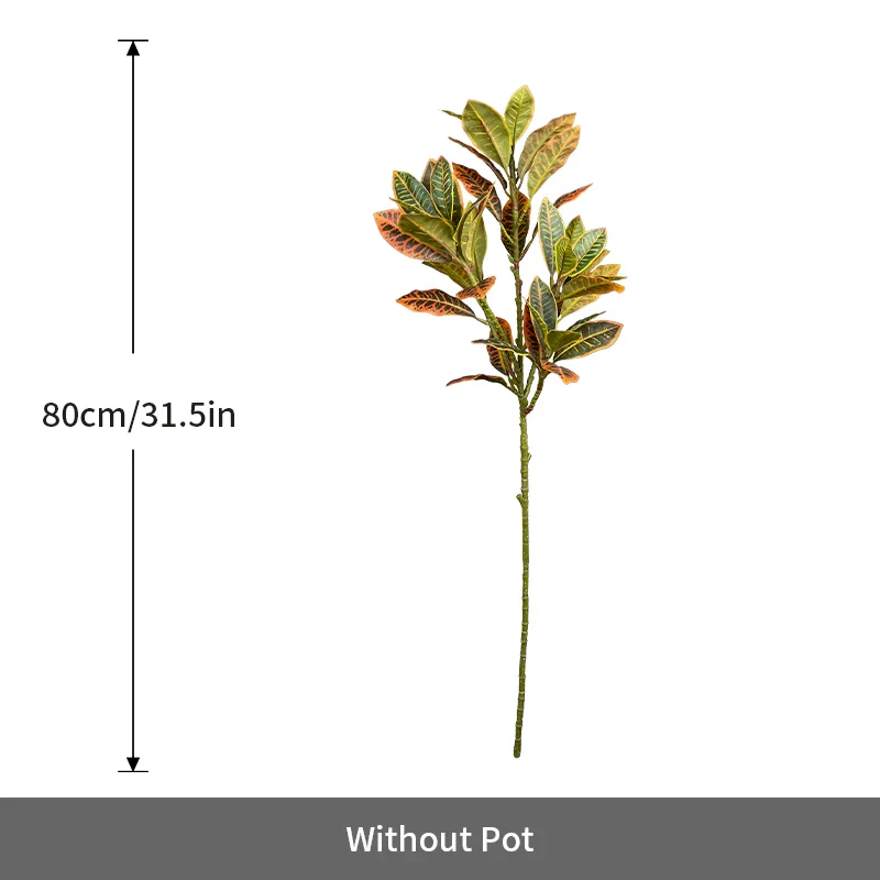 Artificial Tropical Magnolia Leaf Branch - Image 8