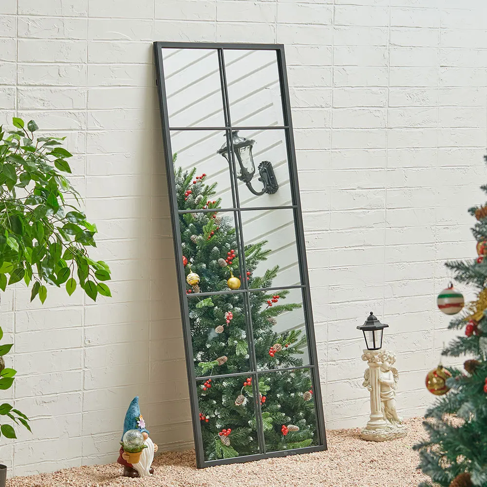 Black Full Length Leaner Mirror - Image 3