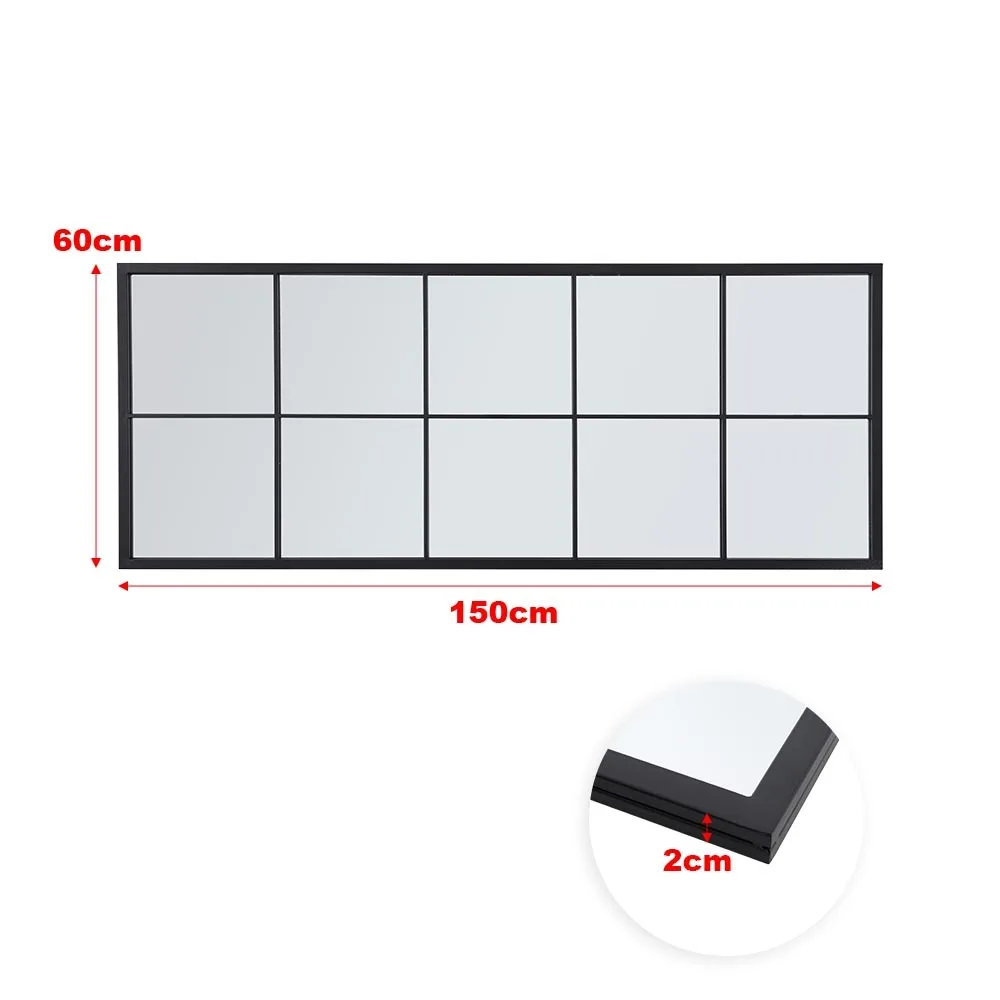 Black Full Length Leaner Mirror - Image 5