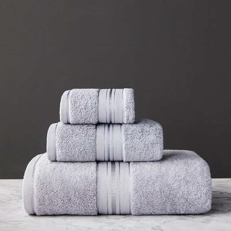 Egyptian Cotton Stripe Towel Set - Image 14