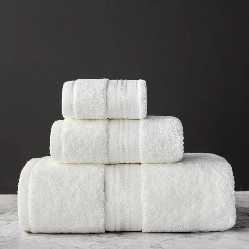 Egyptian Cotton Stripe Towel Set - Image 3