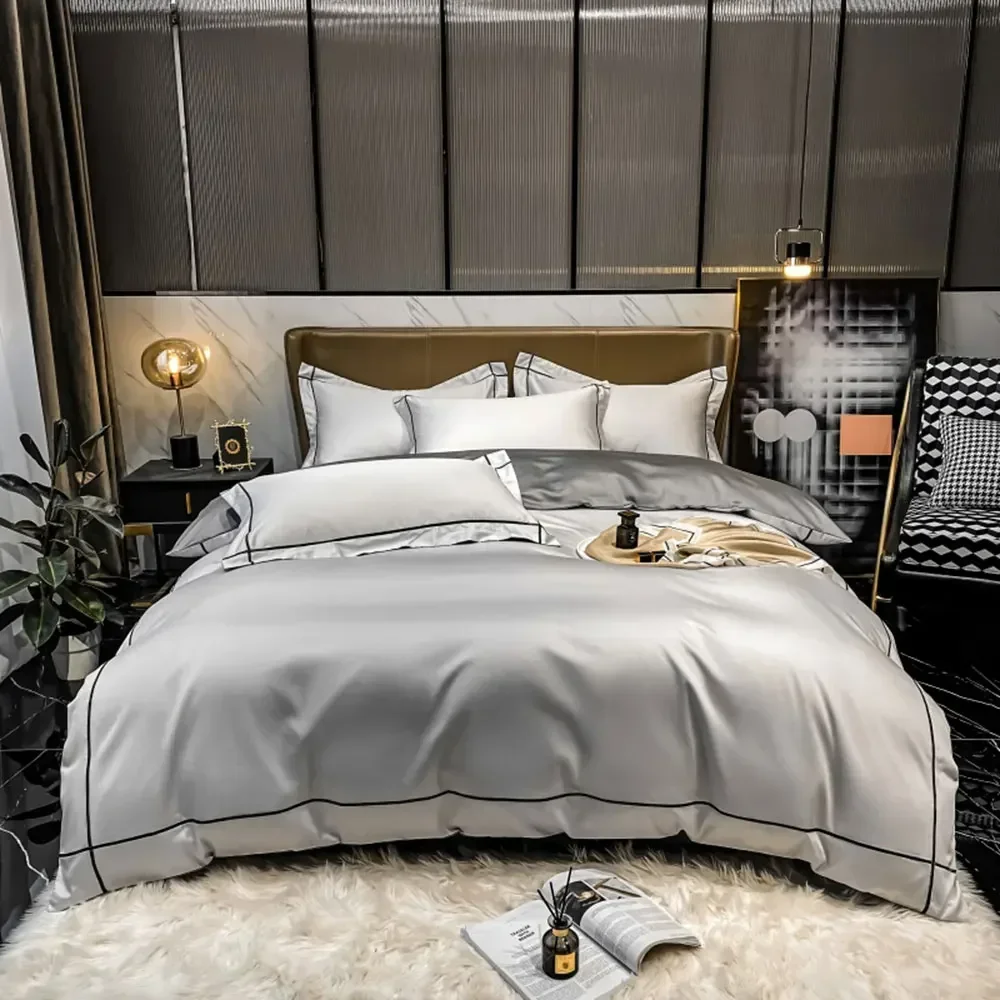 Solid Color Egyptian Cotton Bedding Sets - Image 12