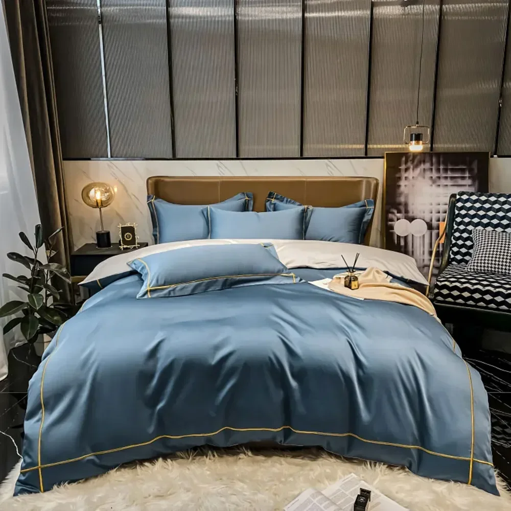 Solid Color Egyptian Cotton Bedding Sets - Image 4