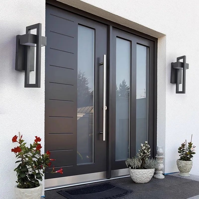 Geometric Outdoor Stainless Steel Wall Lamp - Image 4