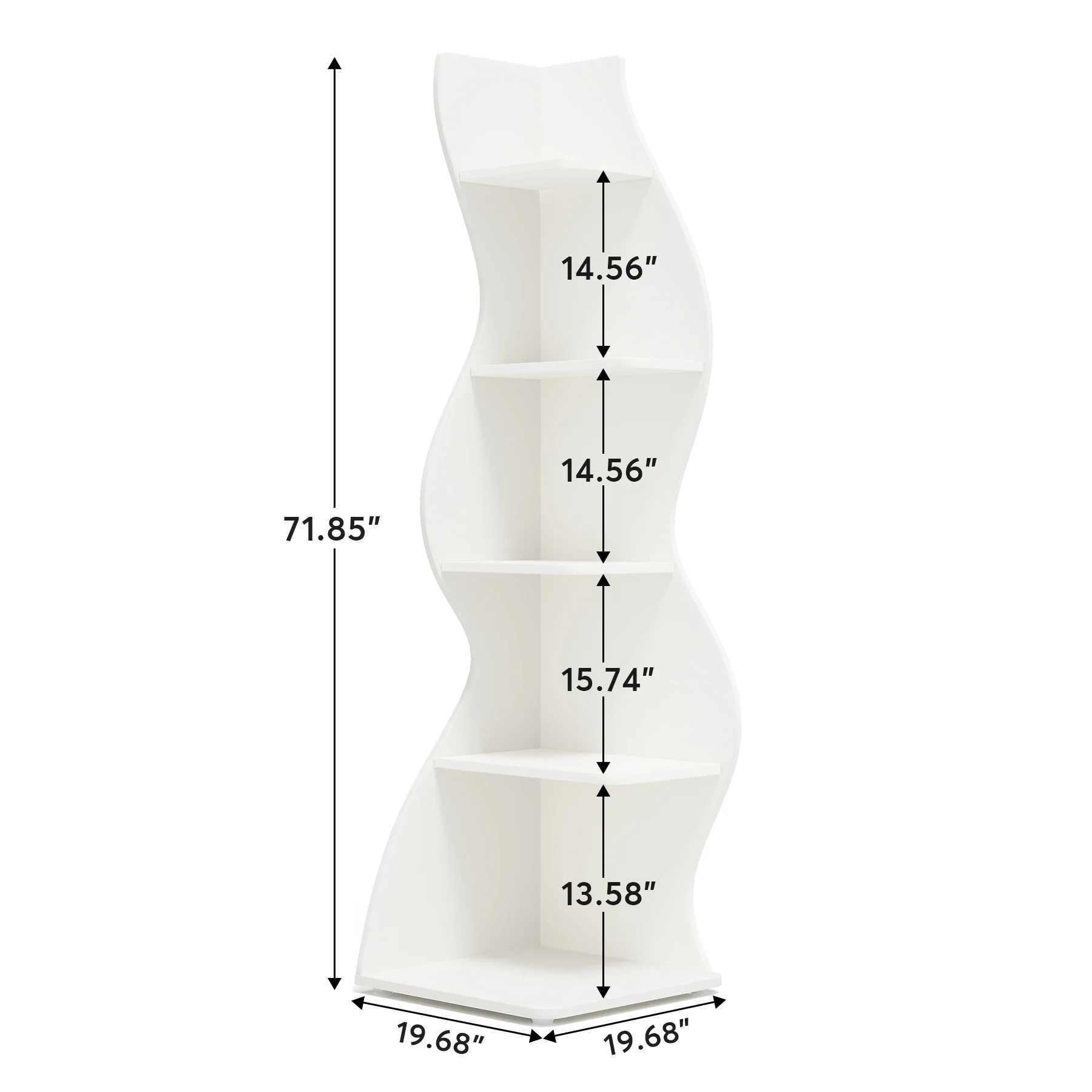 Modern 5-Tier Corner Shelf - Image 4