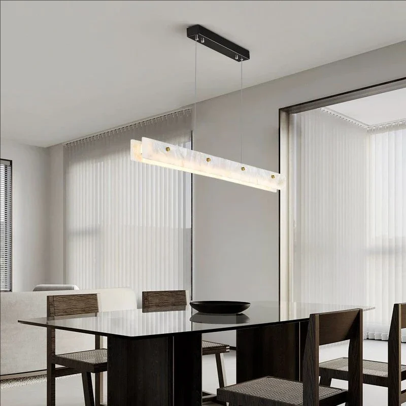 Natural Marble Linear Pendant Light - Image 3