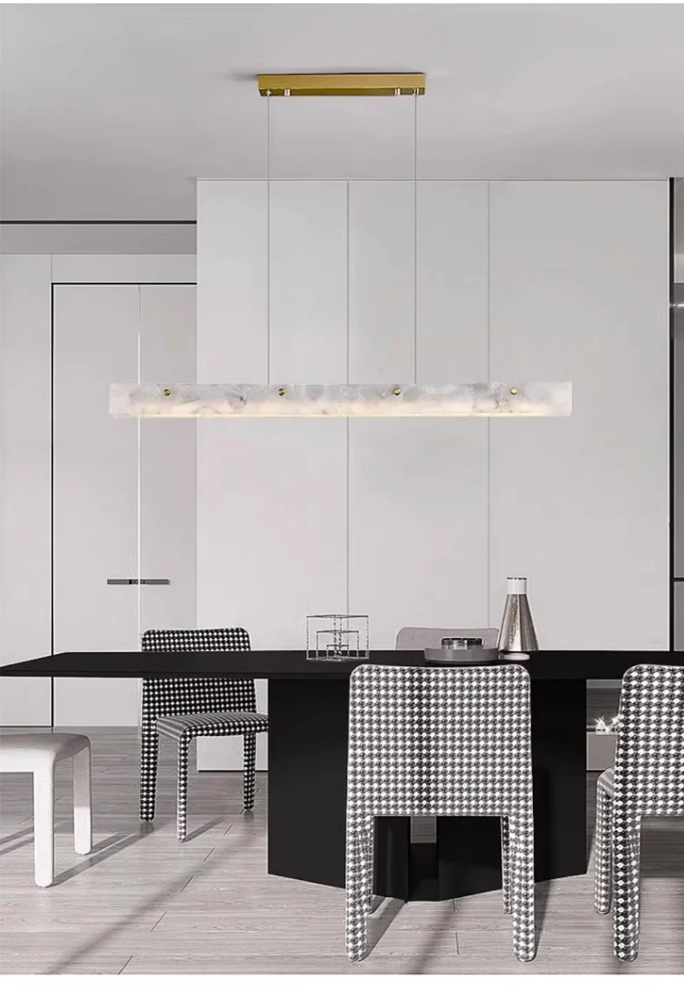 Natural Marble Linear Pendant Light - Image 7