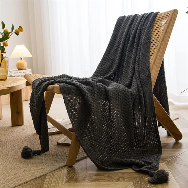 Nordic Chunky Knit Throw Blanket - Image 12