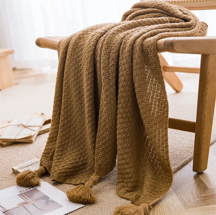 Nordic Chunky Knit Throw Blanket - Image 6