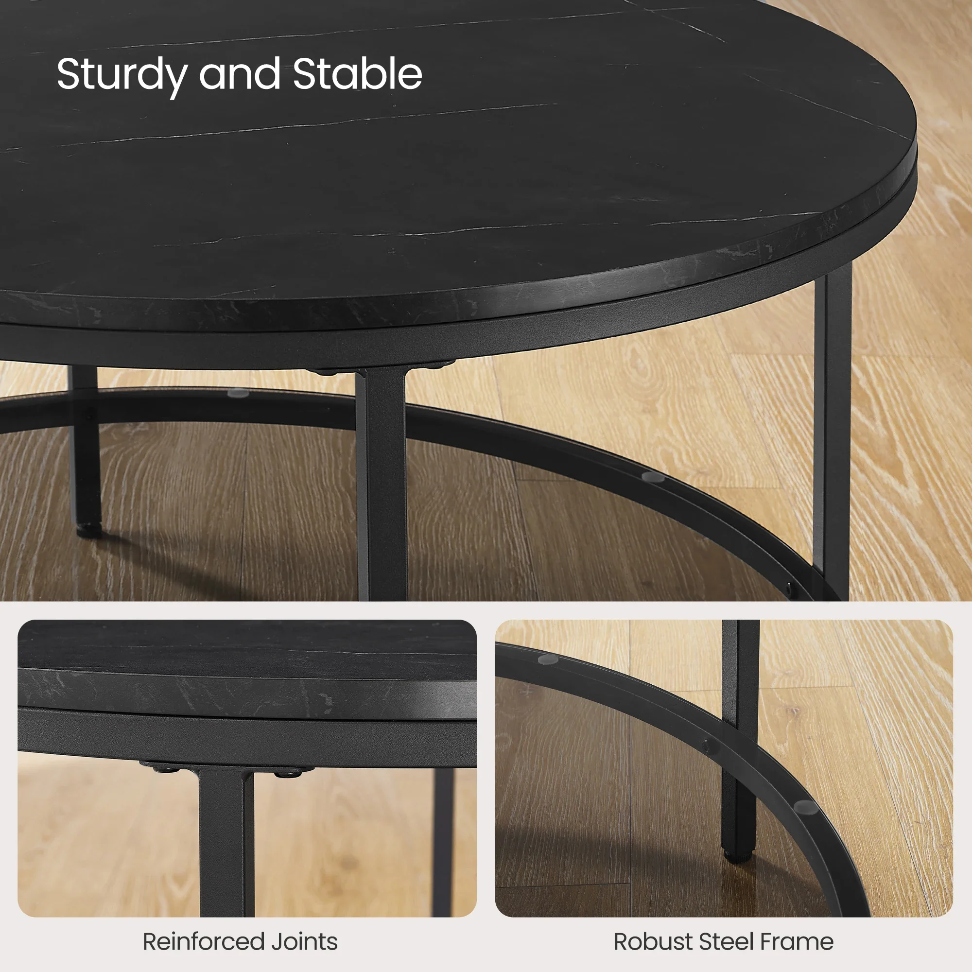 Round Marble Coffee Table - Image 4