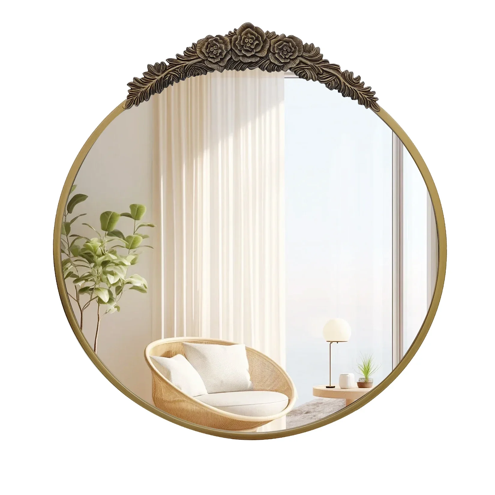 Vintage Baroque Wall Mirror - Image 7