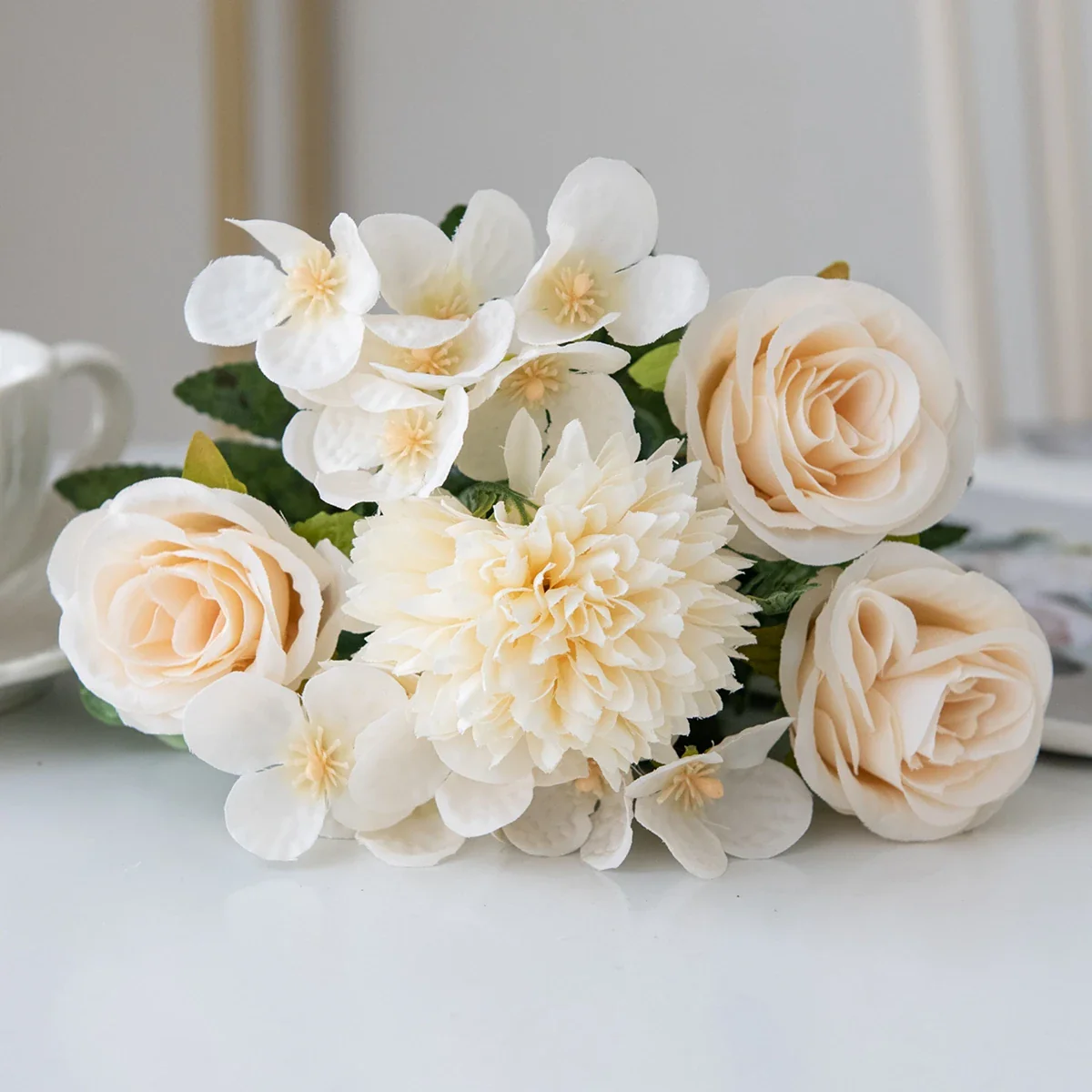 Vintage Silk Rose & Peony Bouquets - Image 19