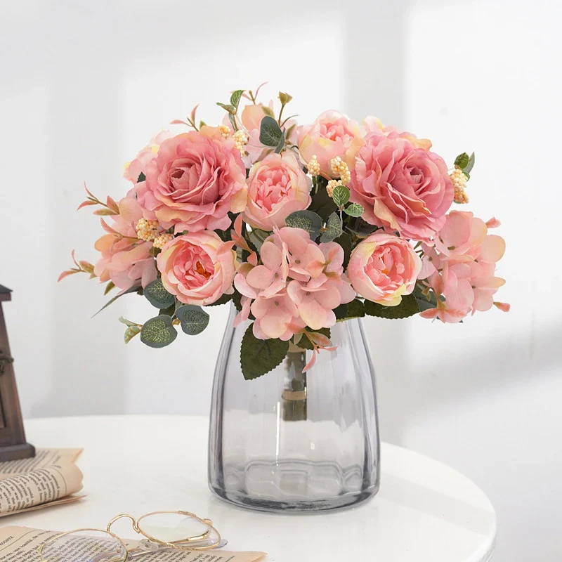 Vintage Silk Rose & Peony Bouquets - Image 5