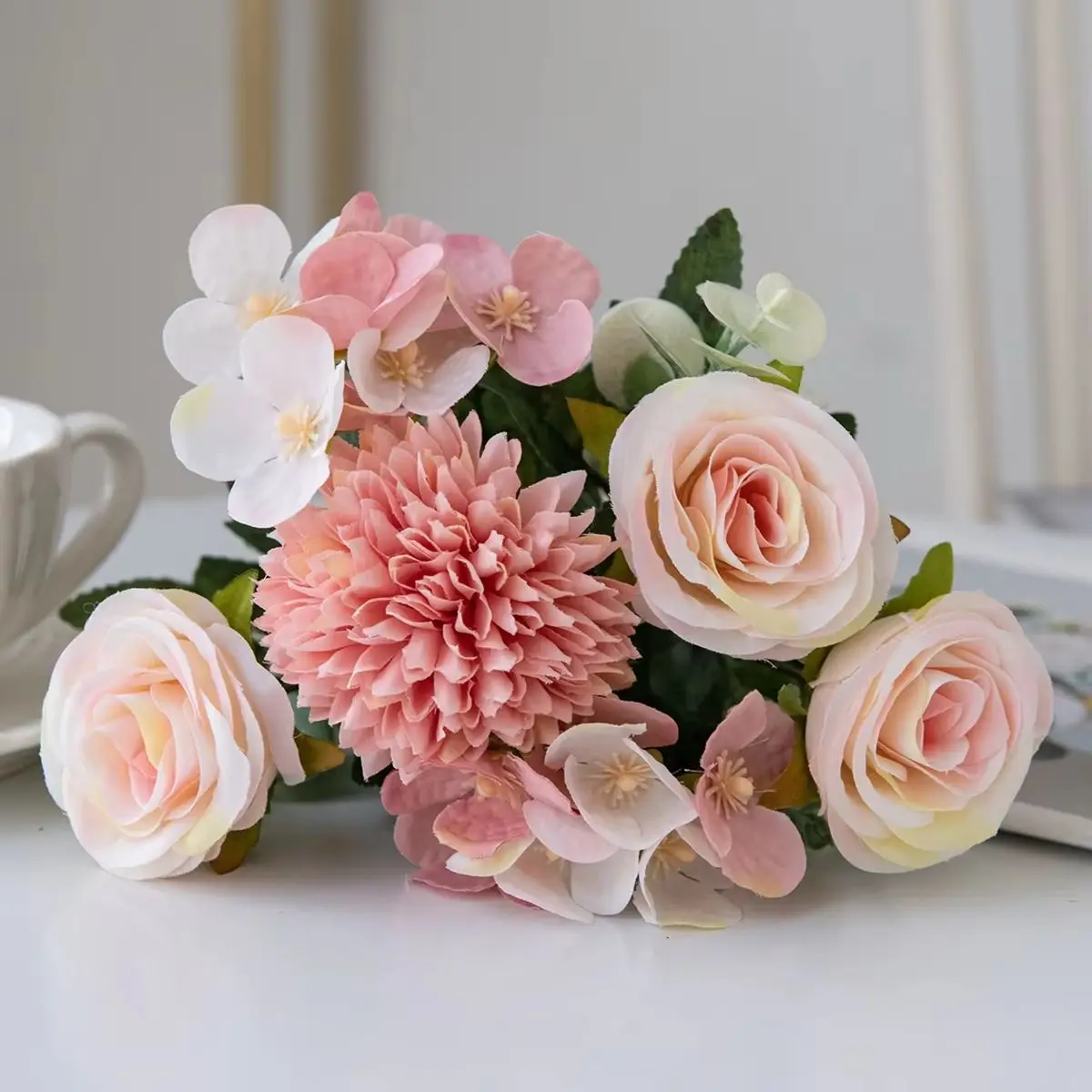 Vintage Silk Rose & Peony Bouquets - Image 8