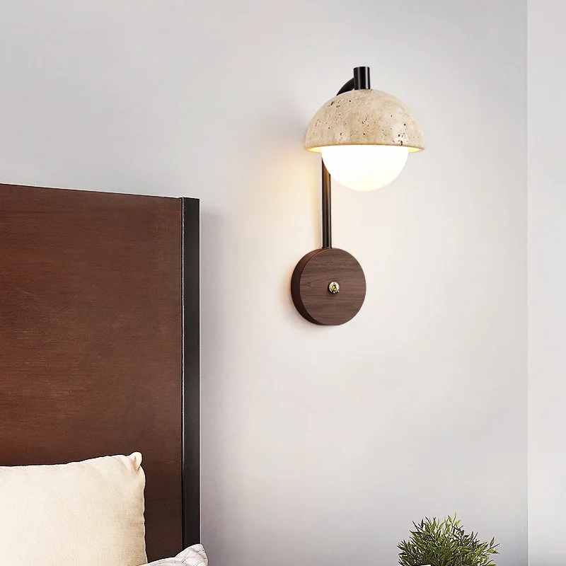 Wabi-Sabi Stone Wall Lamp - Image 3