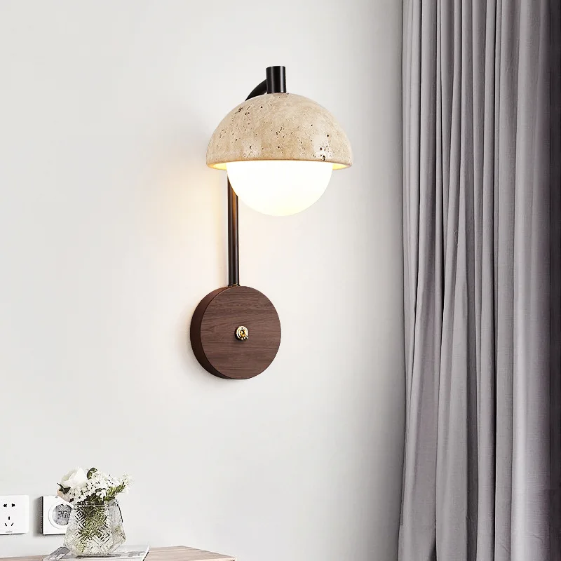 Wabi-Sabi Stone Wall Lamp - Image 5